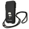 Karl Lagerfeld Torebka KLHCP12LOPHKMK    6,7 czarny/black hardcase Saffiano Ikonik Karl`s